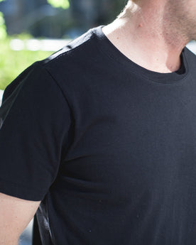 The Crewneck Pocket Tee in Black: Alternate Image 3, Knits by Taylor Stitch