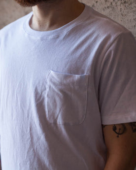 The Crewneck Pocket Tee in White: Alternate Image 5, Knits by Taylor Stitch