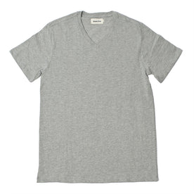 The V-Neck Tee in Heather Grey: Featured Image
