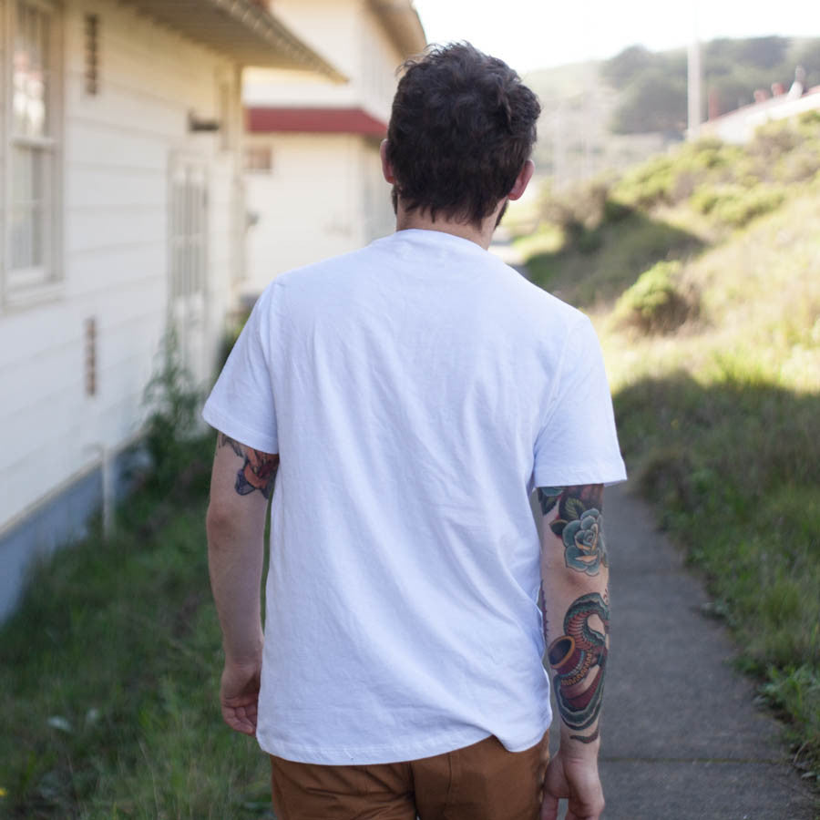 The V-Neck Tee in White: Alternate Image 4, Knits by Taylor Stitch