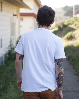 The V-Neck Tee in White: Alternate Image 4, Knits by Taylor Stitch