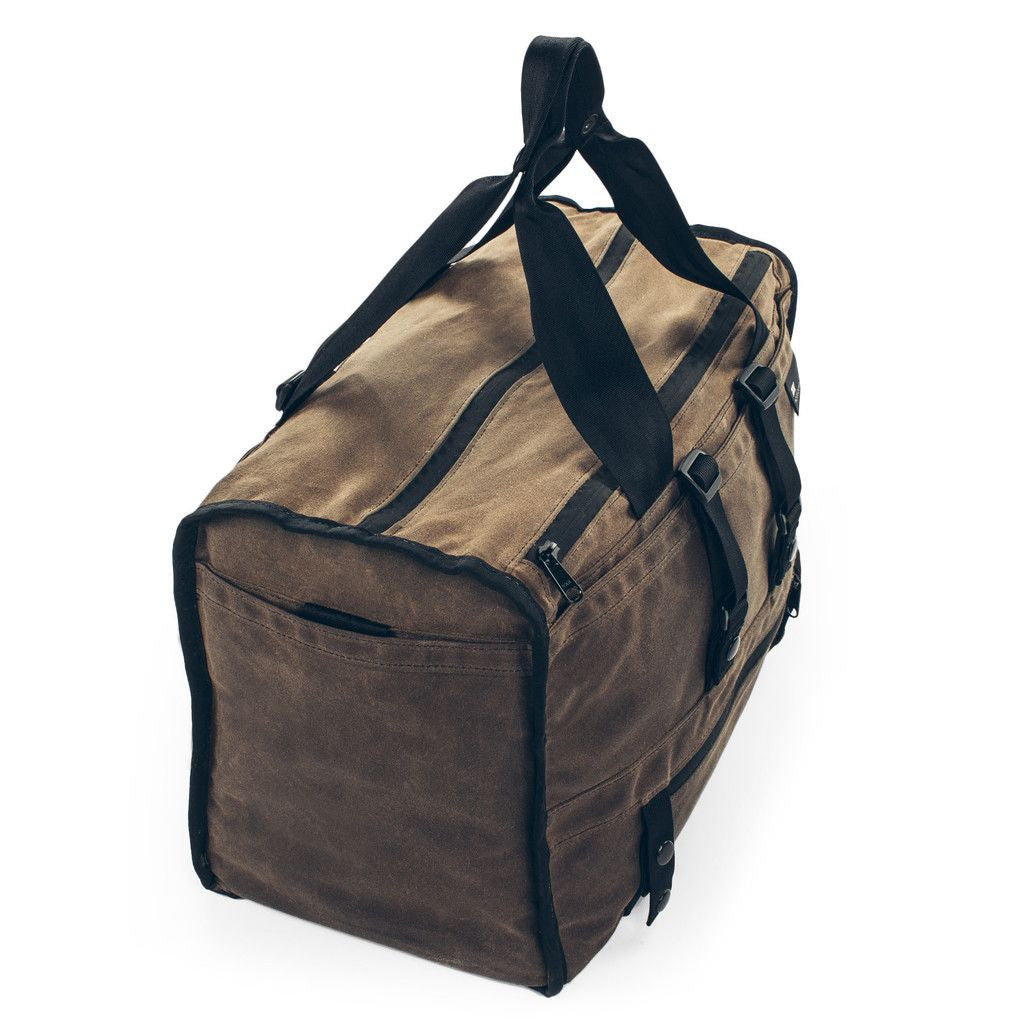The Transit Duffel in Oak Waxed Canvas: Alternate Image 3, None by Taylor Stitch