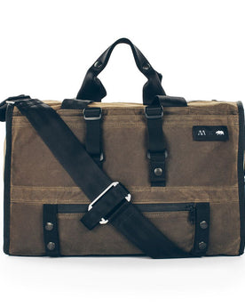 The Transit Duffel in Oak Waxed Canvas: Alternate Image 2, None by Taylor Stitch