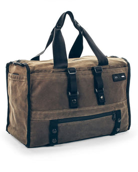 The Transit Duffel in Oak Waxed Canvas: Featured Image, None by Taylor Stitch
