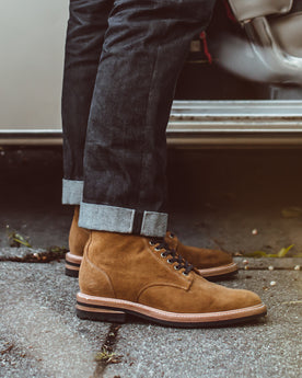 The Trench Boot in Golden Weatherproof Suede: Alternate Image 3, Footwear by Taylor Stitch