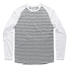 The Triblend Long Sleeve in Charcoal Stripe: Featured Image