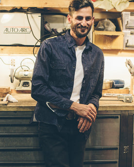 The Utility Shirt in Swift Mills Denim: Alternate Image 3, Wovens by Taylor Stitch