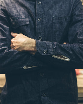 The Utility Shirt in Swift Mills Denim: Alternate Image 4, Wovens by Taylor Stitch