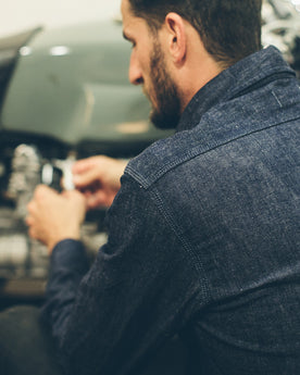 The Utility Shirt in Swift Mills Denim: Alternate Image 7, Wovens by Taylor Stitch