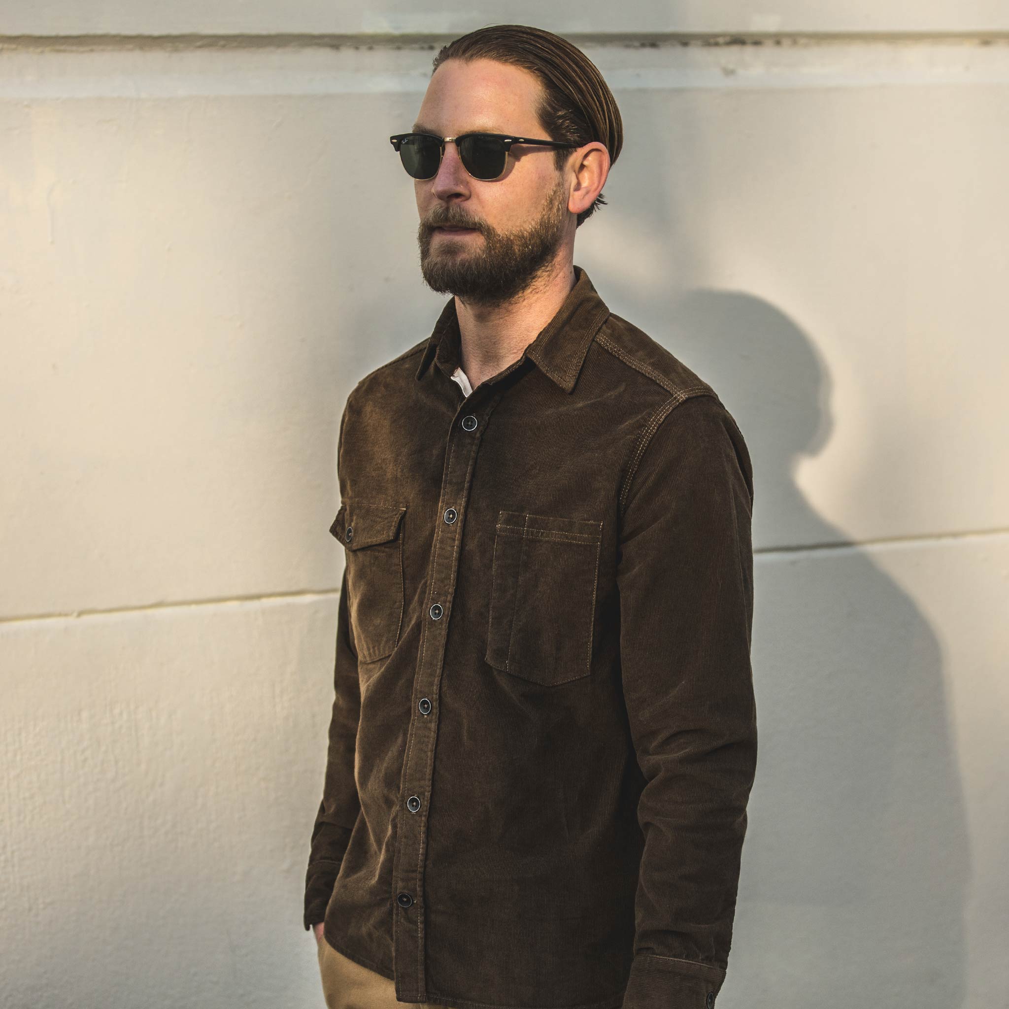 The Utility Shirt in Tobacco Cord: Alternate Image 4, Wovens by Taylor Stitch