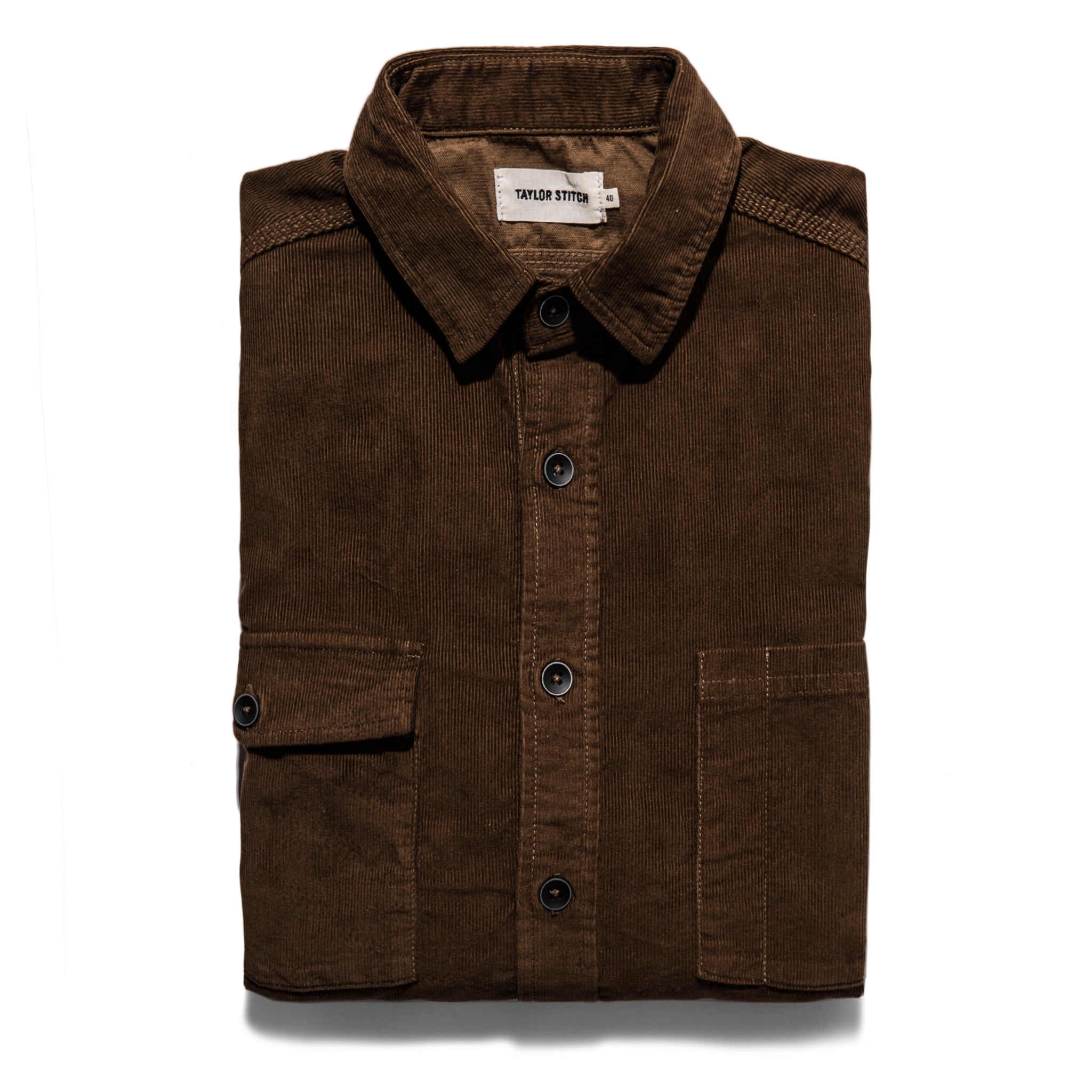 The Utility Shirt in Tobacco Cord: Featured Image, Wovens by Taylor Stitch