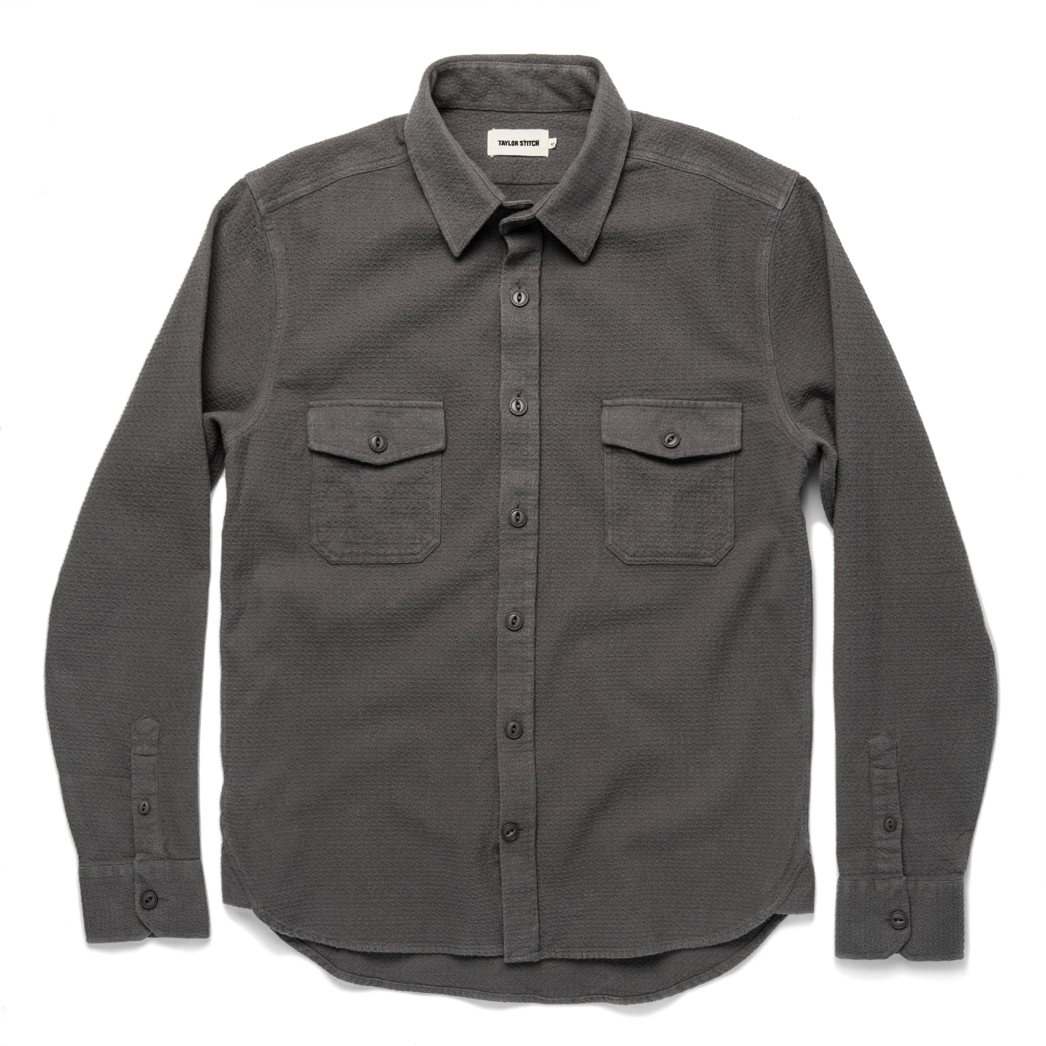 The Utility Shirt in Charcoal Jacquard: Alternate Image 8, Wovens by Taylor Stitch
