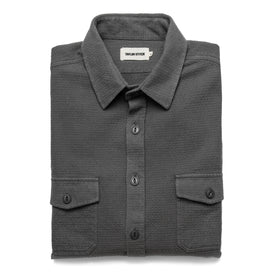 The Utility Shirt in Charcoal Jacquard: Featured Image