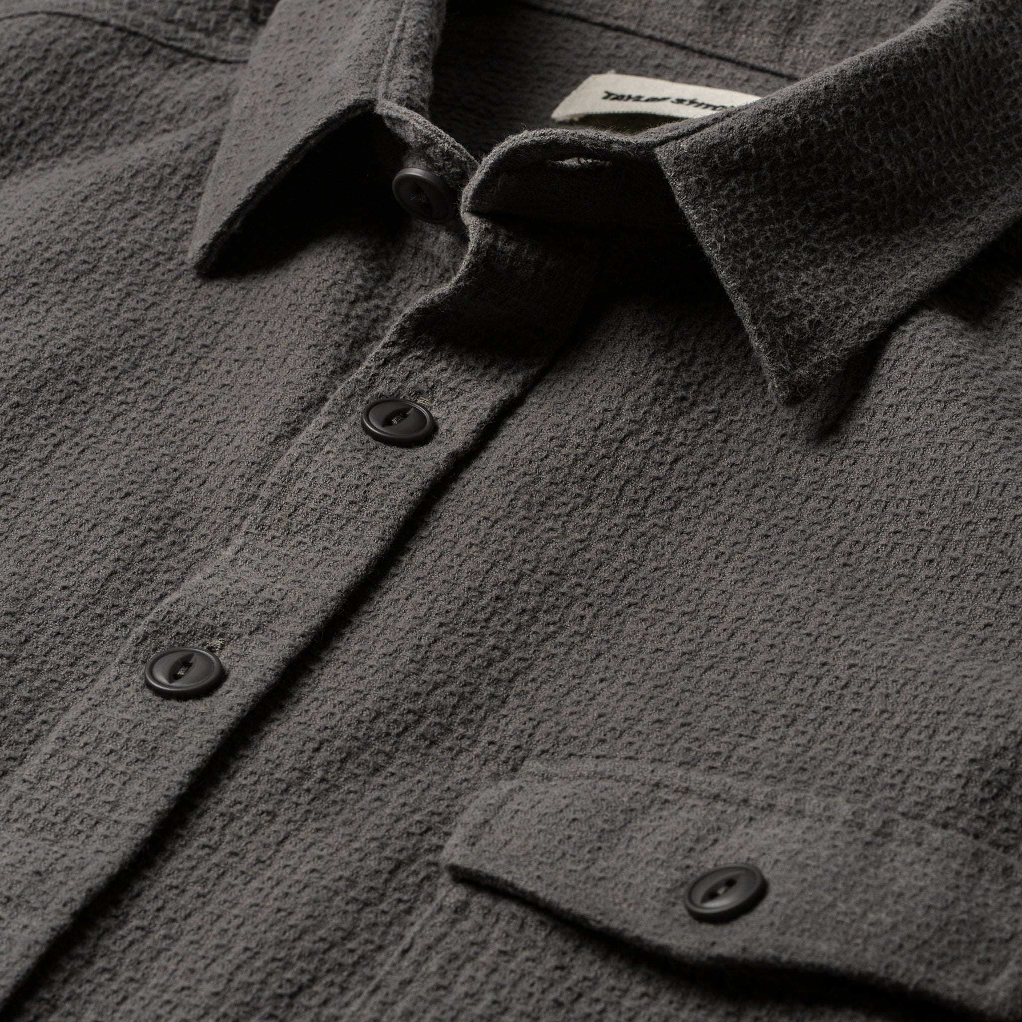 The Utility Shirt in Charcoal Jacquard: Alternate Image 6, Wovens by Taylor Stitch