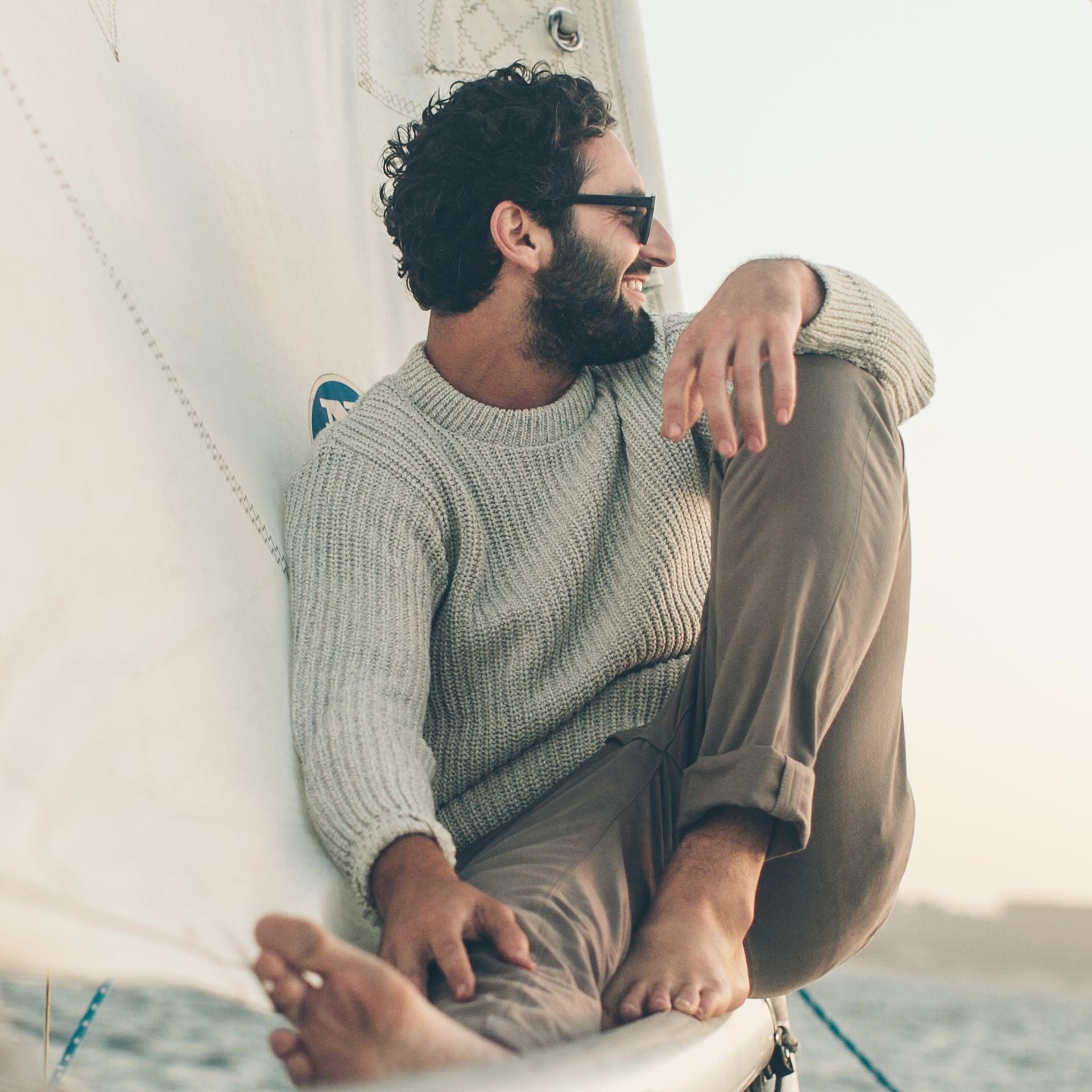 The Whaler Sweater in Ash: Alternate Image 5, Knits by Taylor Stitch