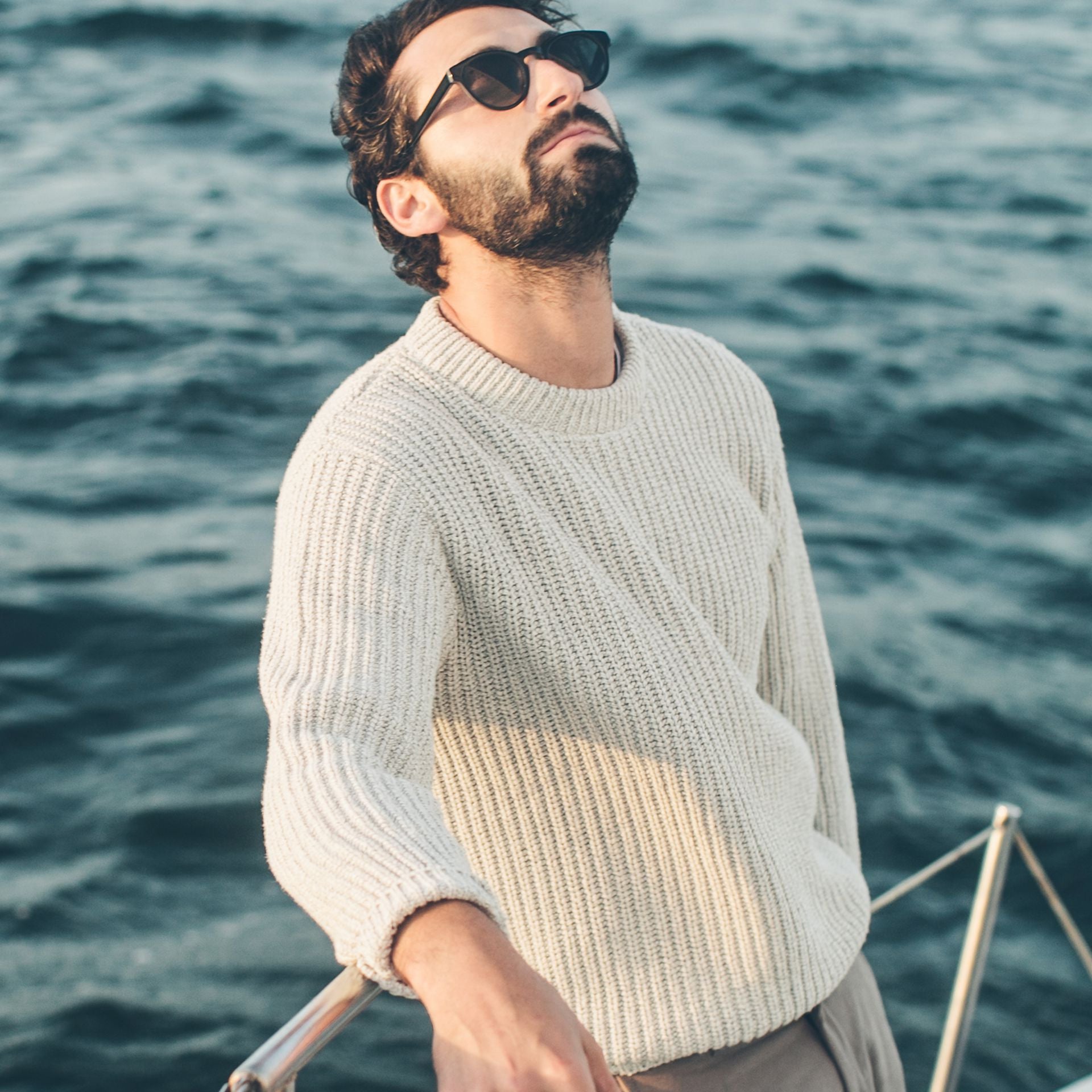 The Whaler Sweater in Ash: Alternate Image 3, Knits by Taylor Stitch