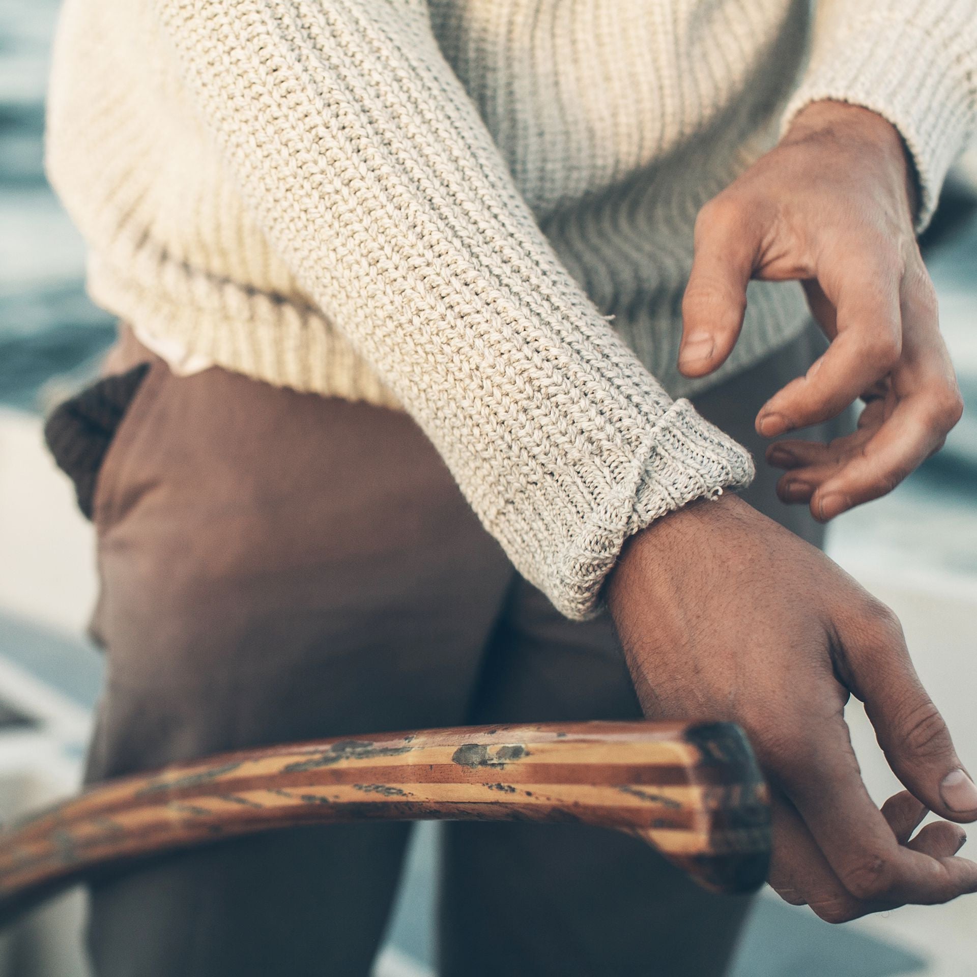 The Whaler Sweater in Ash: Alternate Image 4, Knits by Taylor Stitch