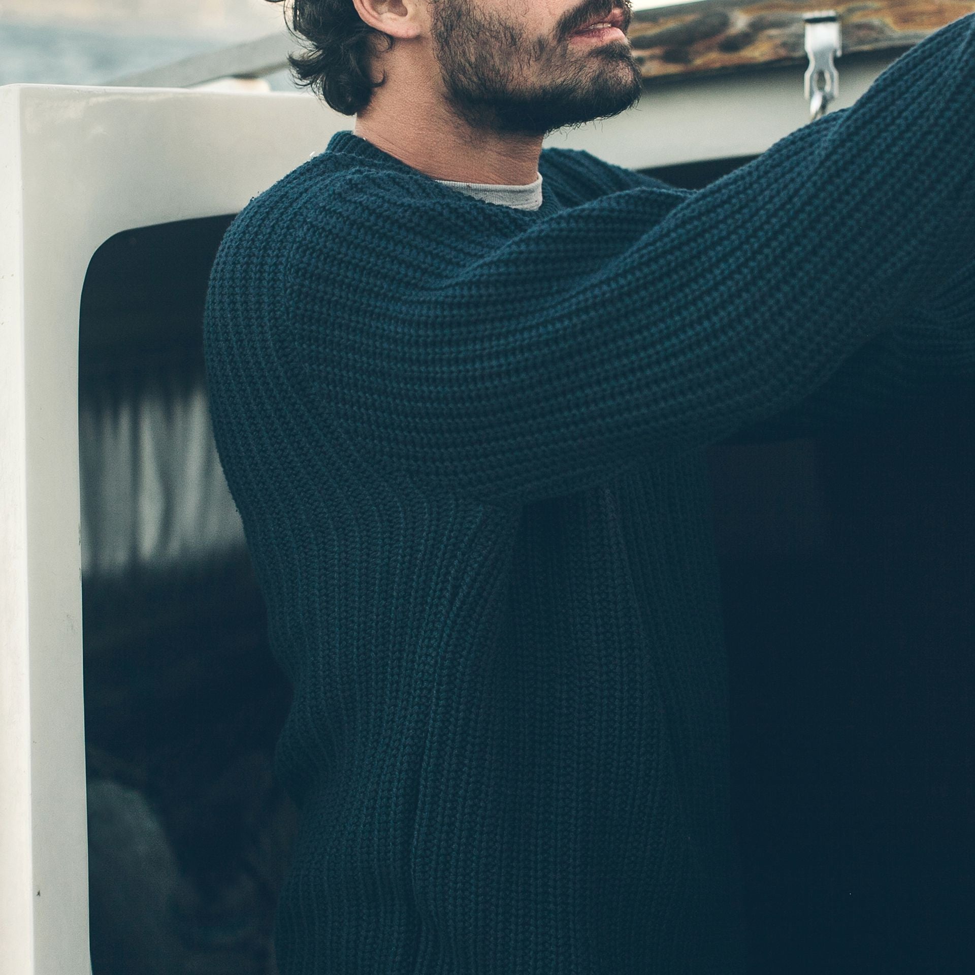 The Whaler Sweater in Navy: Alternate Image 6, Knits by Taylor Stitch