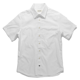 The Short Sleeve California in White Poplin: Featured Image