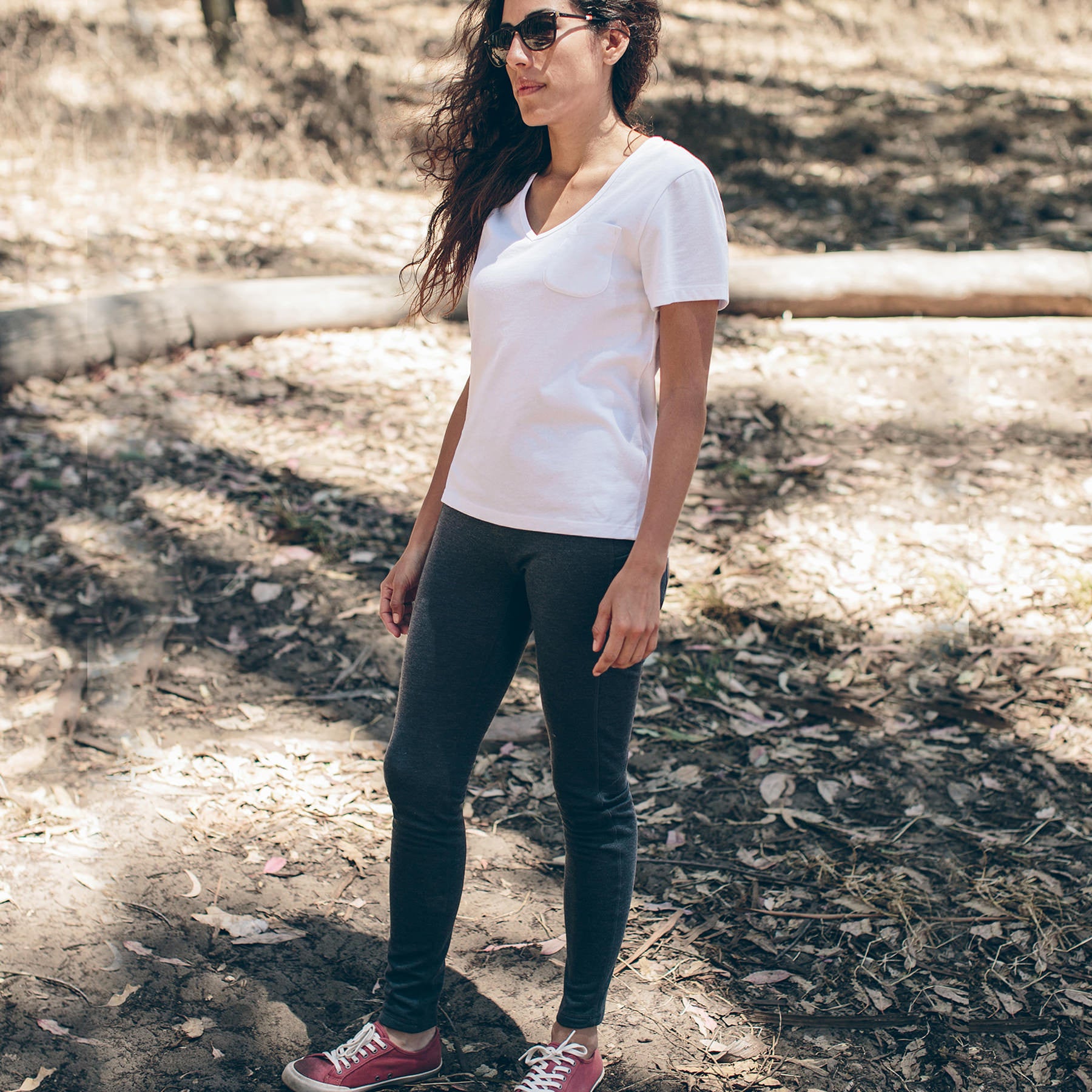 The Harper Legging in Indigo Melange Fleece: Alternate Image 1, Pants by Taylor Stitch