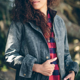 The Field Jacket in Dark Olive Beeswaxed Canvas - featured image