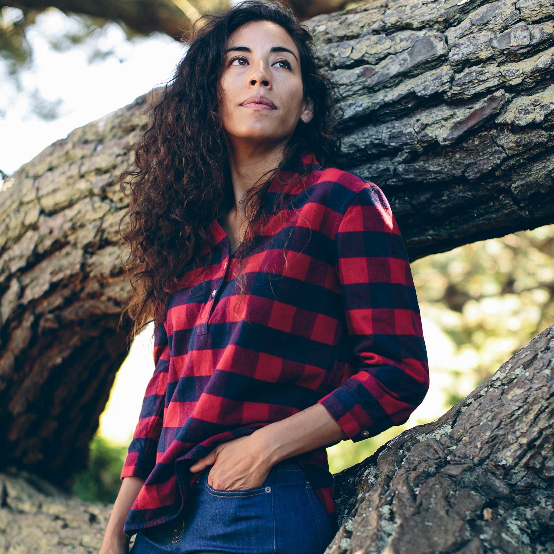 The Whitney Popover in Red Buffalo Plaid: Alternate Image 1, Wovens by Taylor Stitch