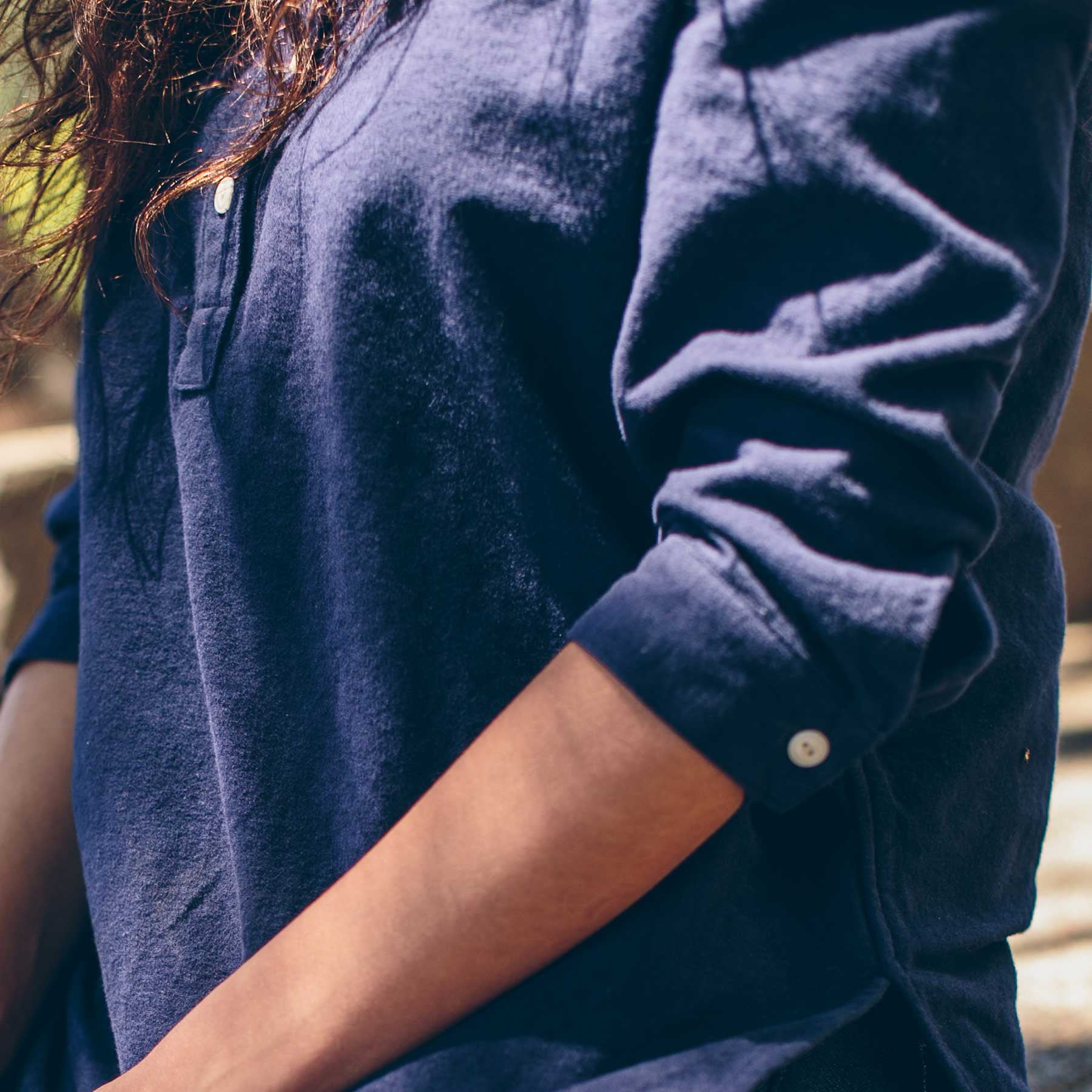 The Whitney Popover in Navy: Alternate Image 3, Wovens by Taylor Stitch