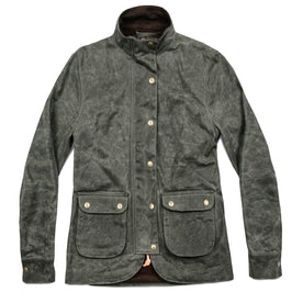 The Field Jacket in Dark Olive Beeswaxed Canvas - featured image