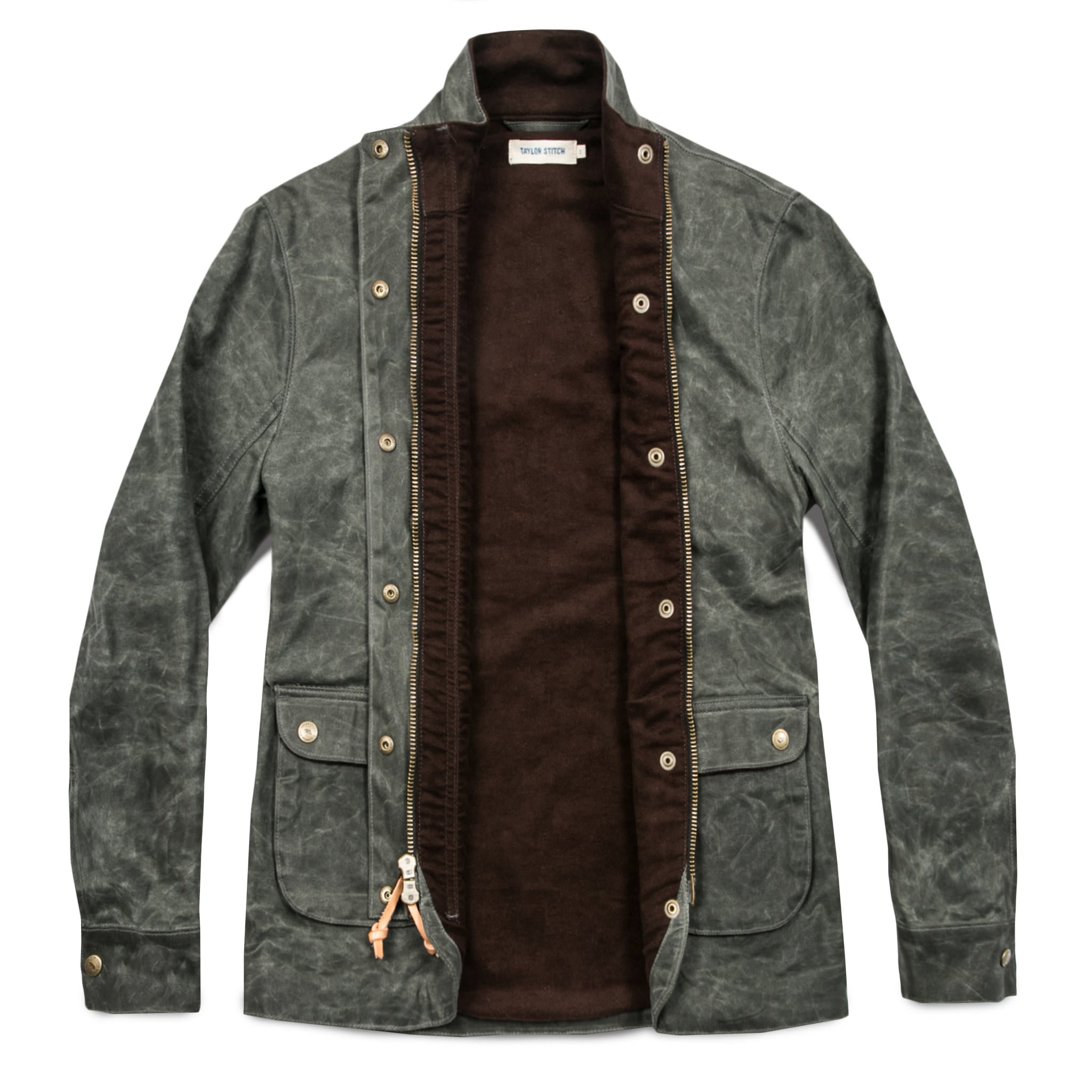 The Field Jacket in Dark Olive Beeswaxed Canvas: Alternate Image 6, Outerwear by Taylor Stitch