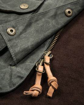 The Field Jacket in Dark Olive Beeswaxed Canvas: Alternate Image 5, Outerwear by Taylor Stitch