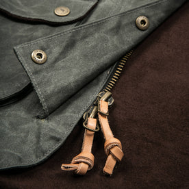 The Field Jacket in Dark Olive Beeswaxed Canvas: Alternate Image 5