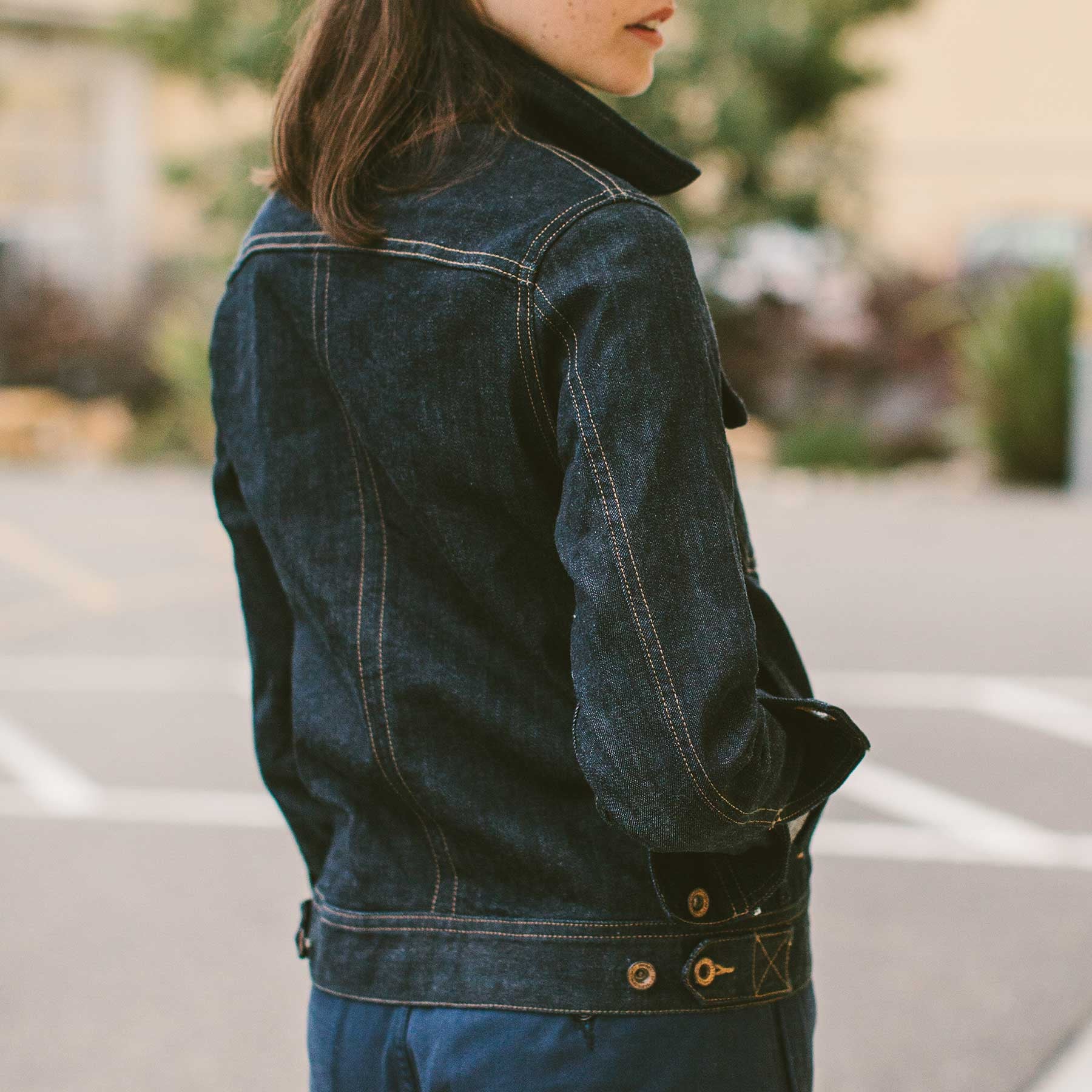 The Pacific Jacket in Cone Mills Stretch Selvage: Alternate Image 4, Outerwear by Taylor Stitch