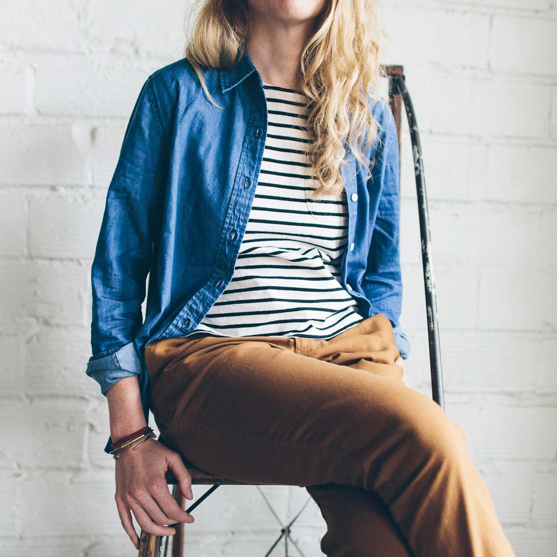The Katherine in Sun Bleached Denim: Alternate Image 4, Wovens by Taylor Stitch