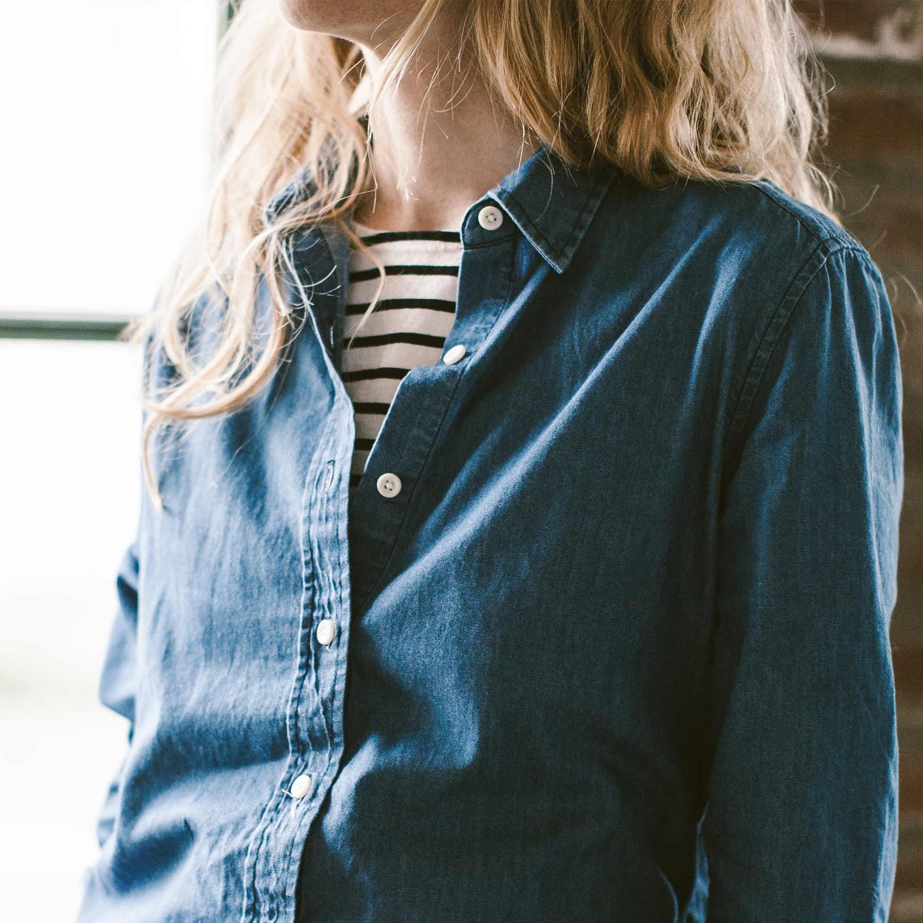 The Katherine in Sun Bleached Denim: Alternate Image 5, Wovens by Taylor Stitch
