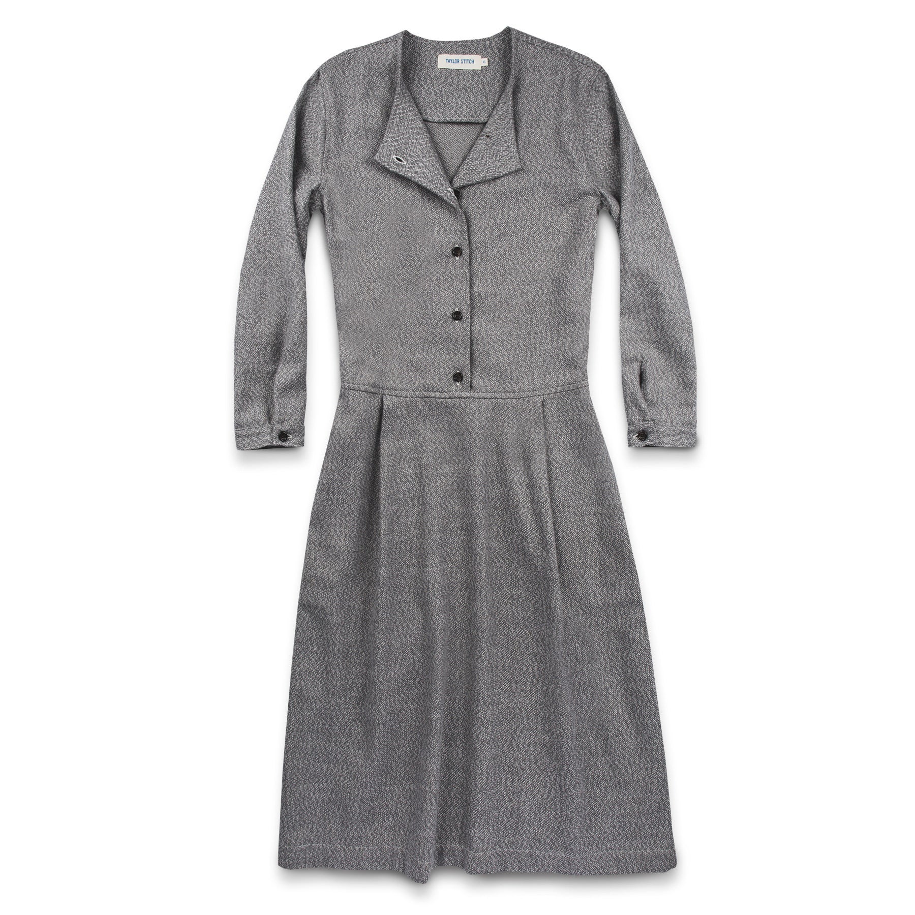 The Juniper Dress in Charcoal Brushed Melange: Featured Image, Dresses by Taylor Stitch