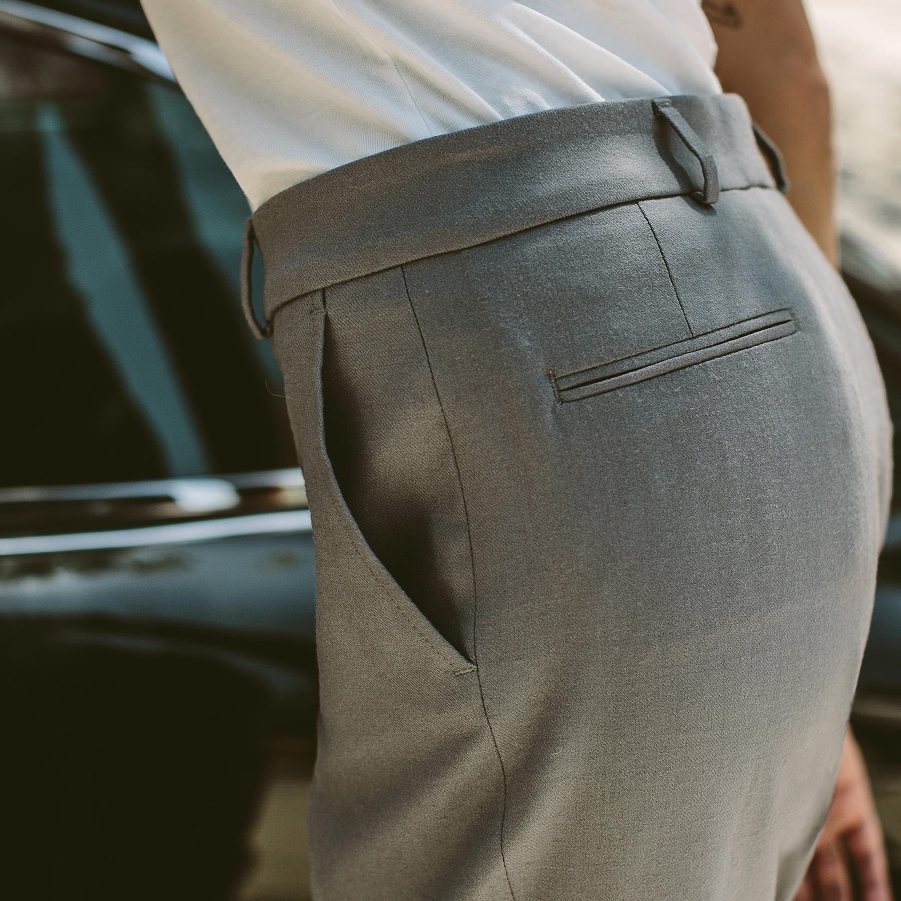 The Parsons Pant in Stone: Alternate Image 3, Pants by Taylor Stitch
