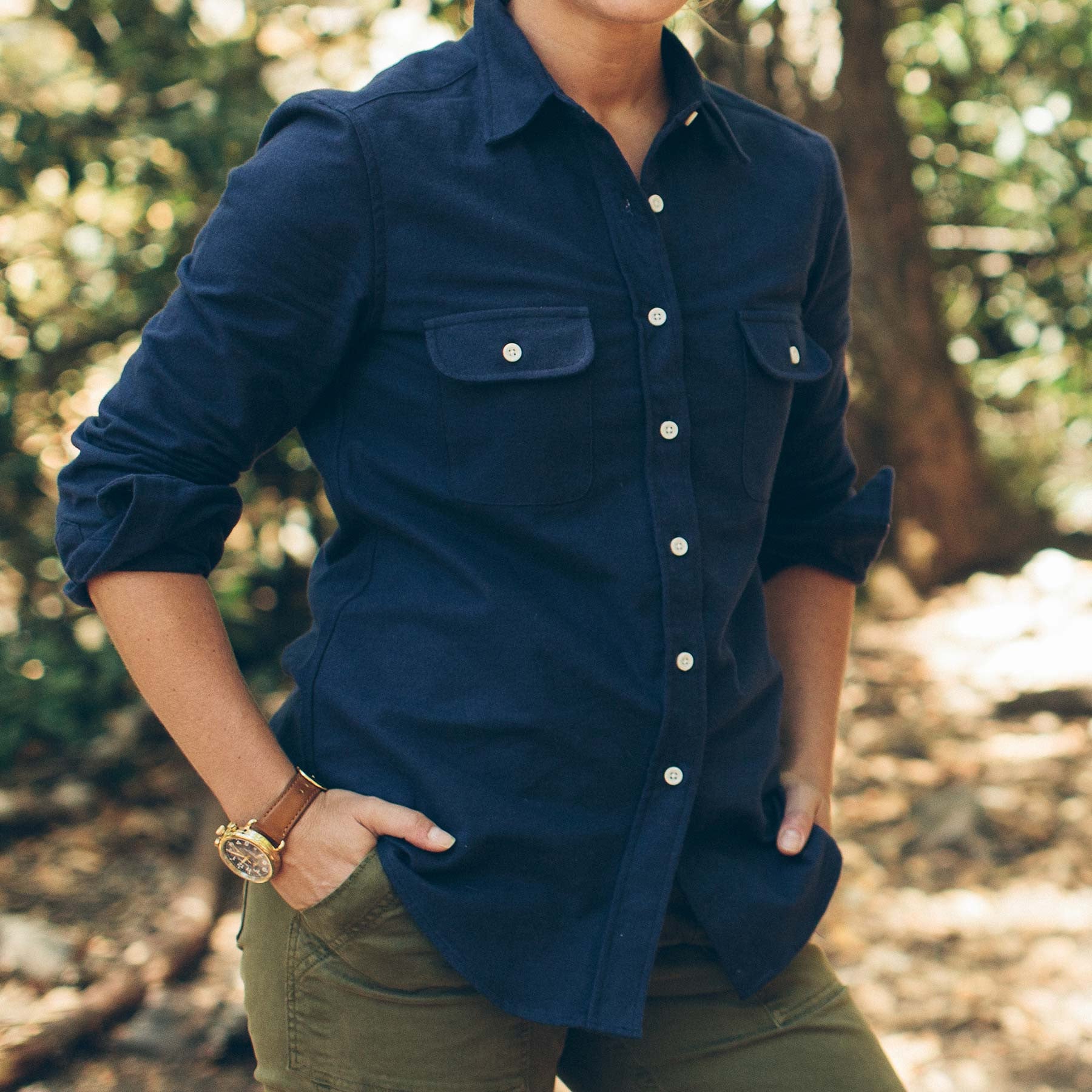 The Sierra Shirt in Navy: Alternate Image 1, Wovens by Taylor Stitch