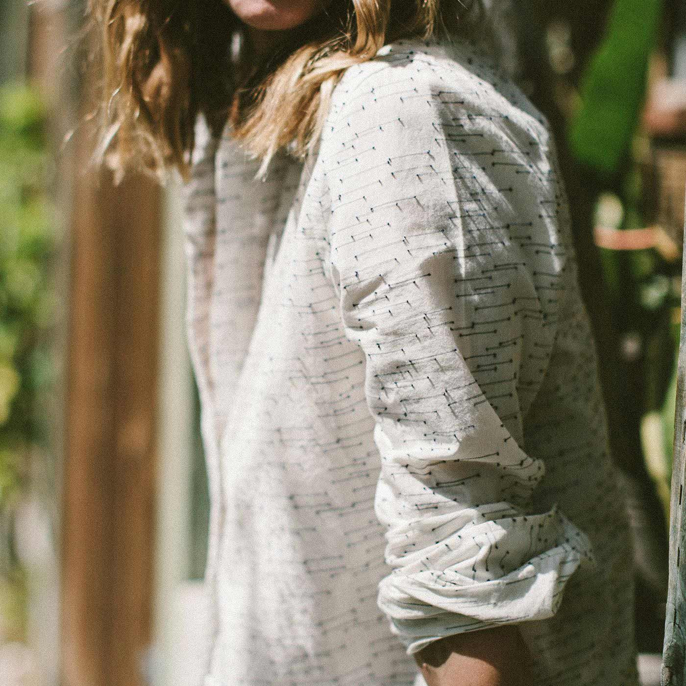 The Katherine in Natural and Indigo Jacquard: Alternate Image 3, Wovens by Taylor Stitch