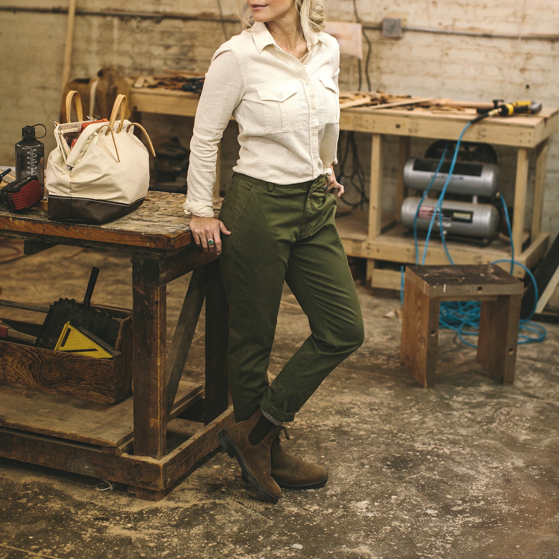 The Abel Pant in Army Green: Alternate Image 1, Pants by Taylor Stitch