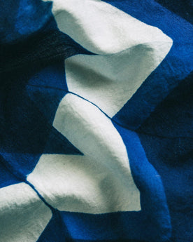 material shot of The Bandana in Natural Indigo Geo, Accessories by Taylor Stitch