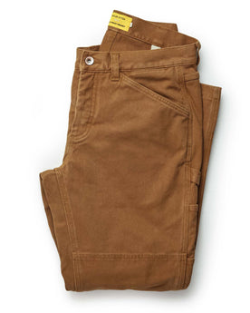 folded flatlay of The Carpenter Pant in Cedar Boss Duck, Bottoms by Taylor Stitch