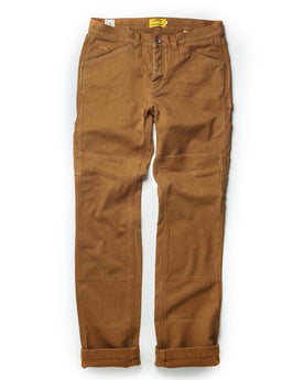 front flatlay of The Carpenter Pant in Cedar Boss Duck, Bottoms by Taylor Stitch