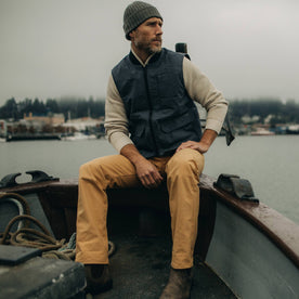 The Anchorage Vest in Charcoal Dry Wax - featured image