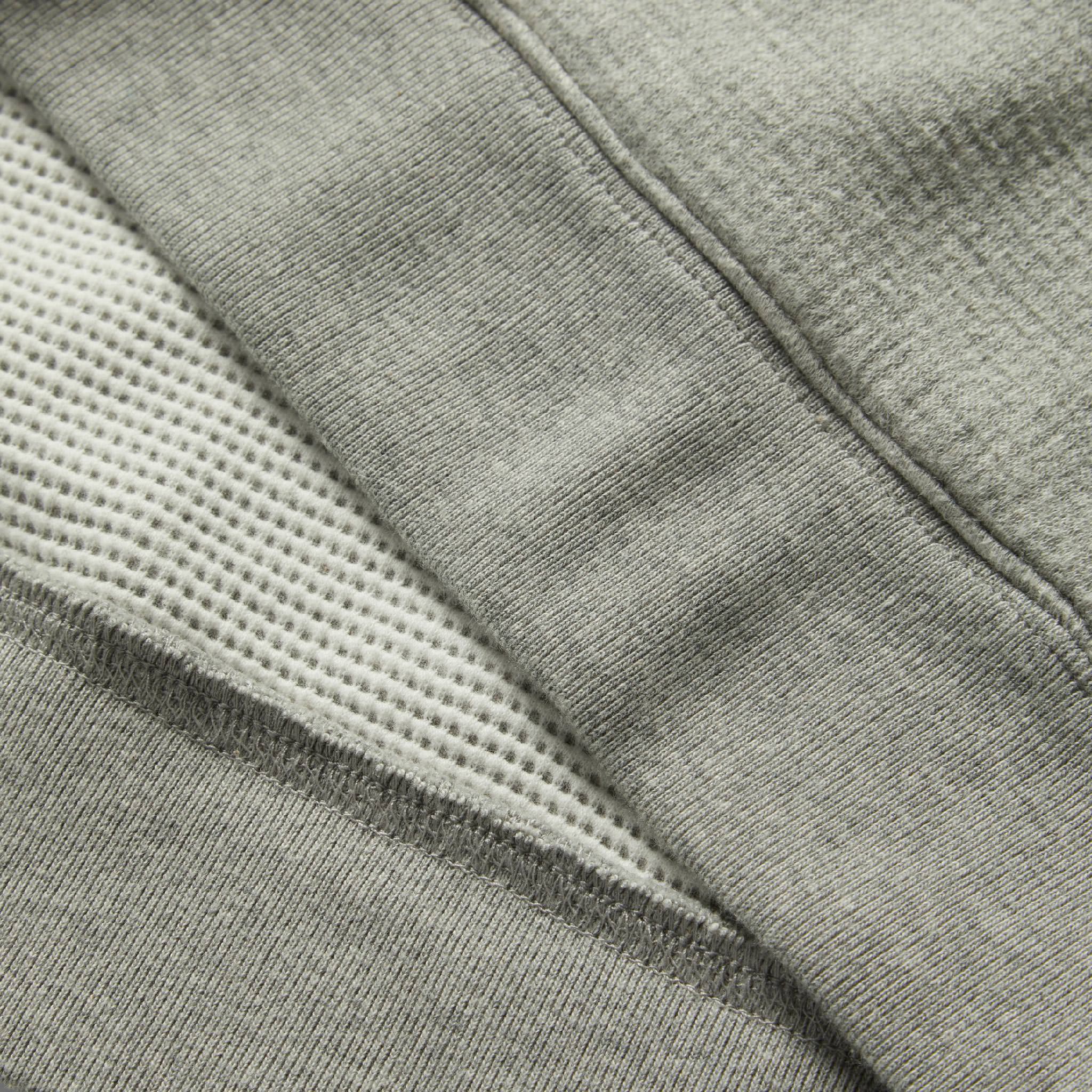 material shot of hem of The Horizon Pullover in Ash Double Knit, Knits by Taylor Stitch