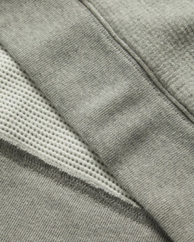 material shot of hem of The Horizon Pullover in Ash Double Knit, Knits by Taylor Stitch
