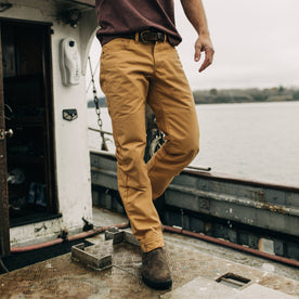 The Wharf Pant in British Khaki Selvage - featured image