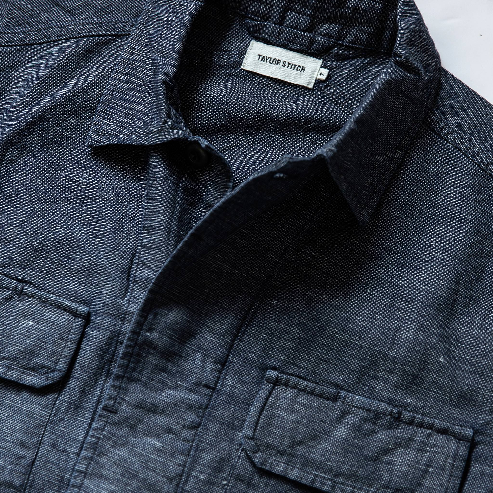 material shot of chest, Outerwear by Taylor Stitch
