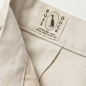 material shot of boss duck logo