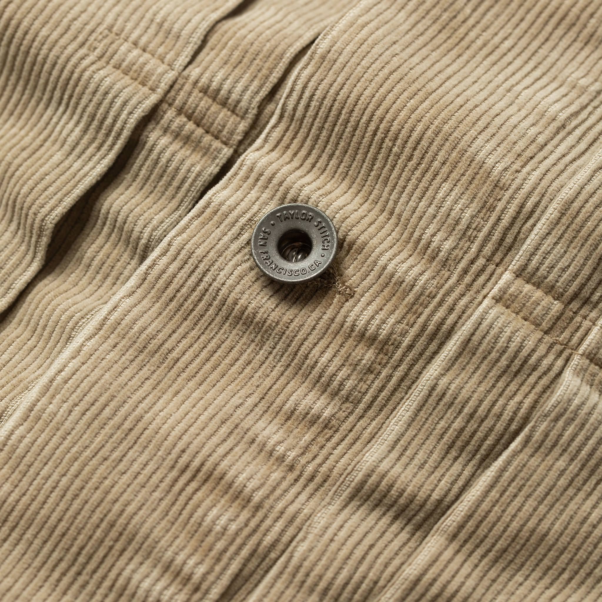 material shot of button, Outerwear by Taylor Stitch