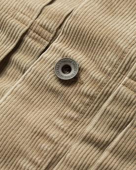 material shot of button, Outerwear by Taylor Stitch